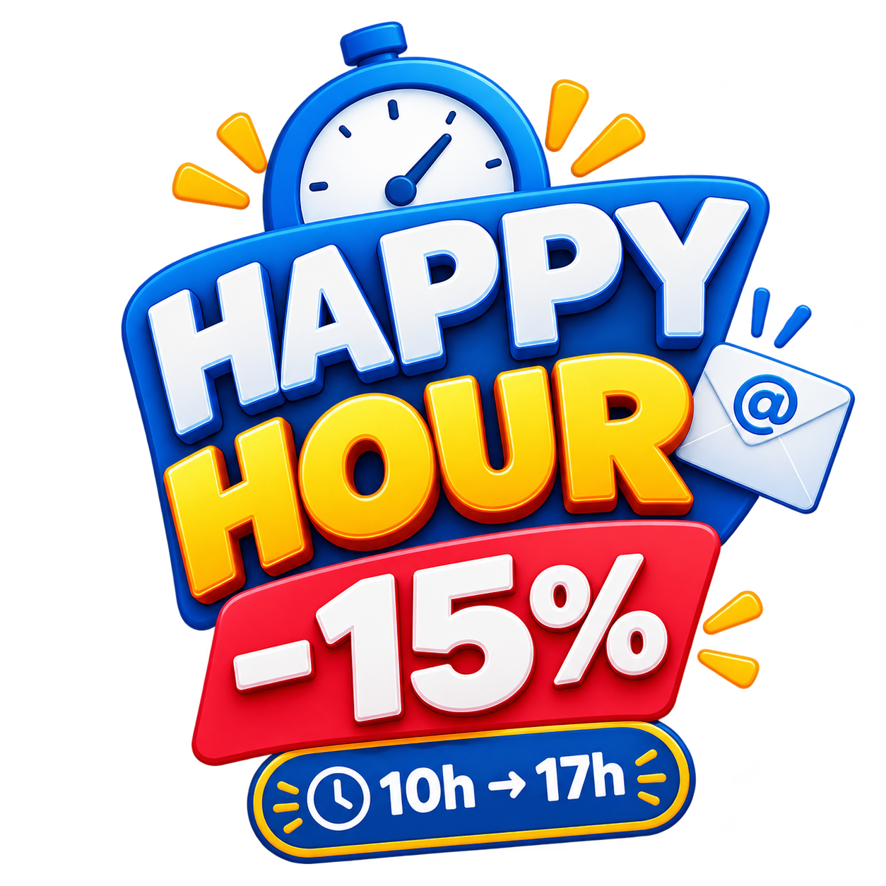 HAPPY HOUR de 10h à 17h