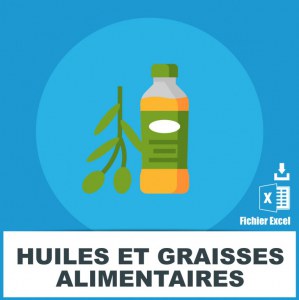 Huiles et graisses alimentaires